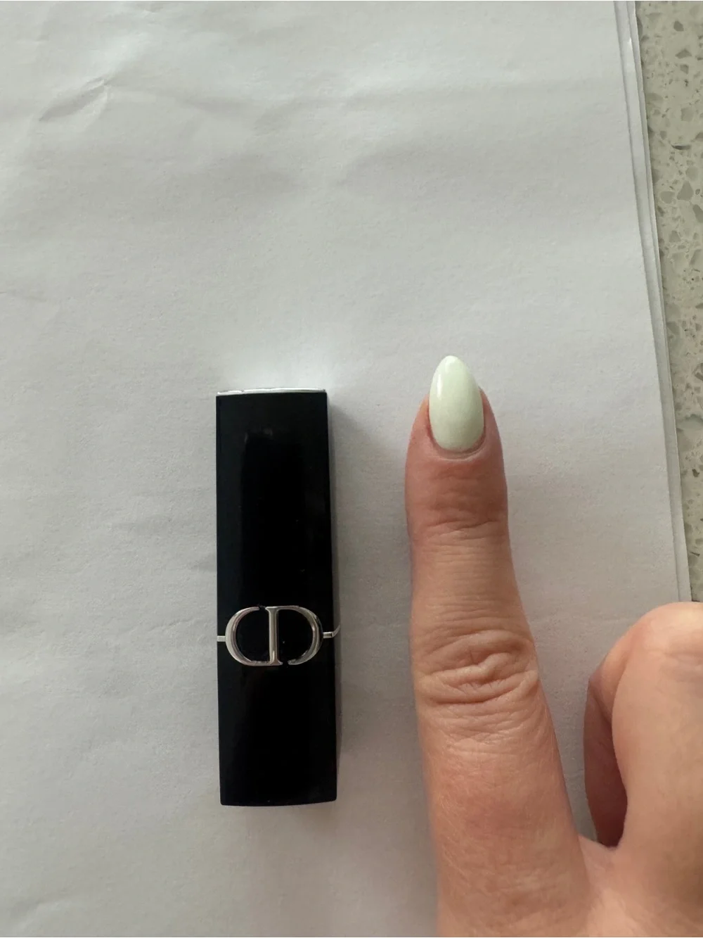 Dior Lipstick in Silver and Black Case
